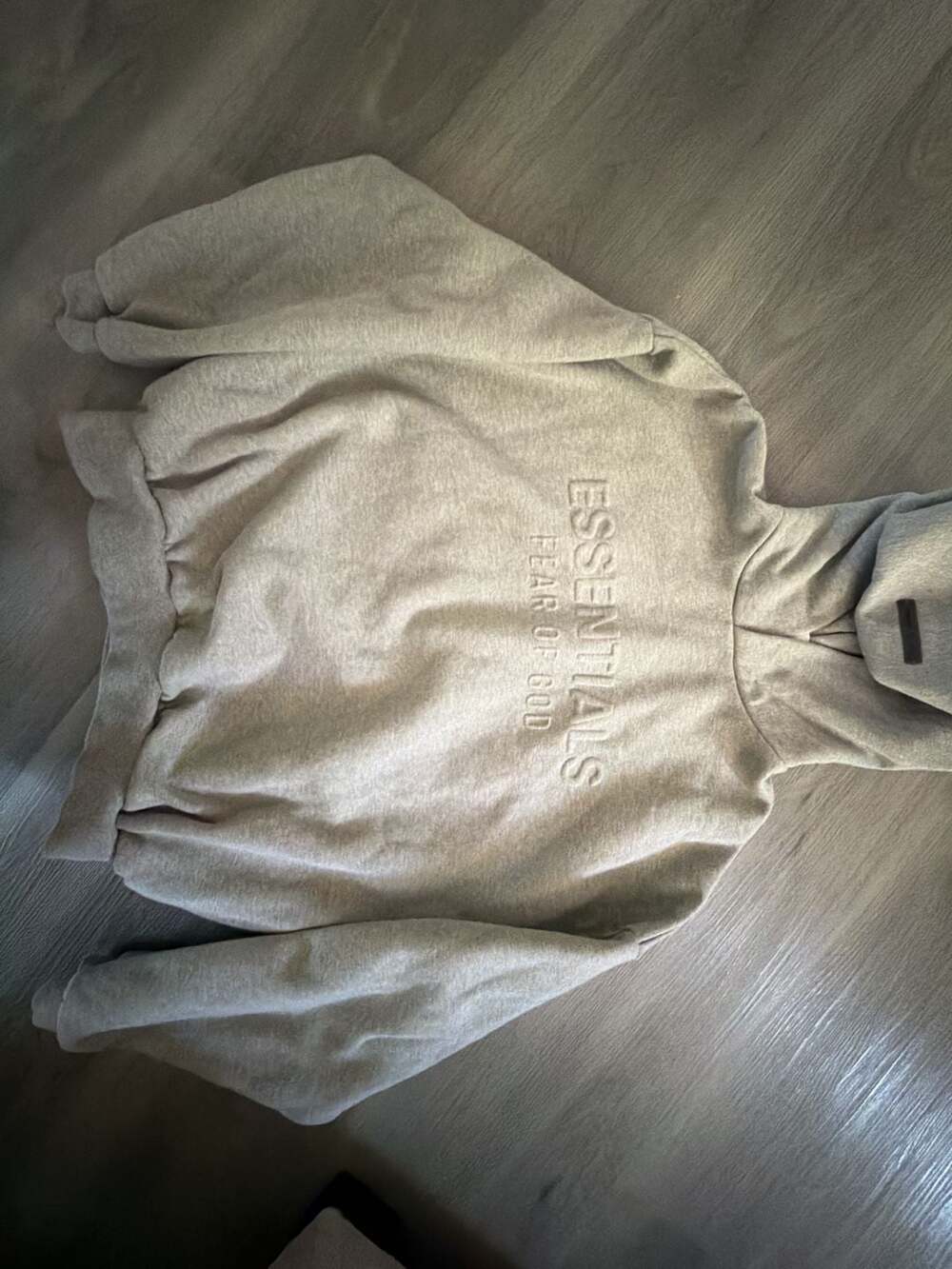 Fear of God Essentials Pullover Hoodie in Oatmeal